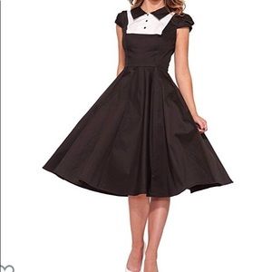 Classic Black and White Women's Maxi Dress